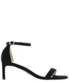 Stuart Weitzman Open-toed High-heeled Sandals In Black  