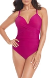 MIRACLESUITR CAPTIVATE ROCK SOLID STRAPPY ONE-PIECE SWIMSUIT,6530050
