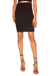 Susana Monaco Straight Stretch Knit Skirt In Black