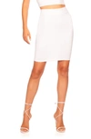 Susana Monaco Straight Stretch A-line Skirt In Sugar