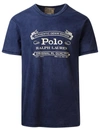 POLO RALPH LAUREN T-SHIRT SCRITTA BLU