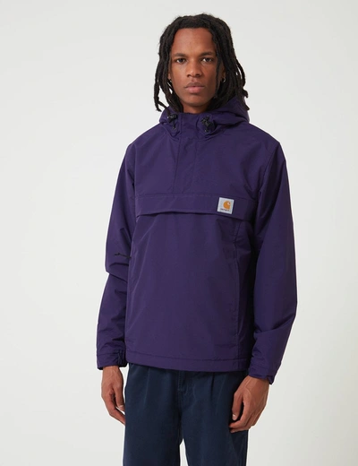 Carhartt -wip Nimbus Half-zip Jacket (fleece Lined) In Purple