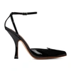Y/PROJECT BLACK PATENT LEATHER HEART LOBSTER HEELS