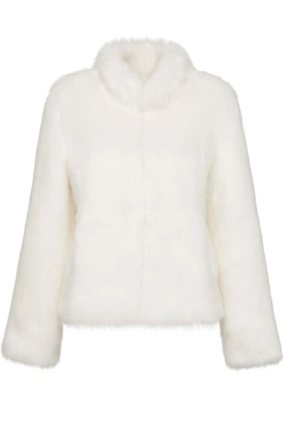 Unreal Fur Fur Delish Jacket In Ivory - Atterley In White