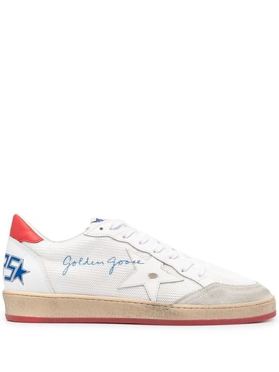 Golden Goose Men's  White Polyester Sneakers