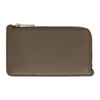 LOEWE TAUPE COIN CARD HOLDER