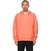 ADER ERROR PINK EMBROIDERED LOGO HOODIE