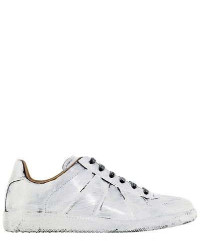 Maison Margiela 20mm Replica Vintage Leather Sneakers In White