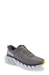 Hoka One One Gaviota 3 Running Shoe In Charcoal Gray/ Ombre Blue