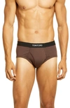 Tom Ford Cotton Stretch Jersey Briefs In Nude 6