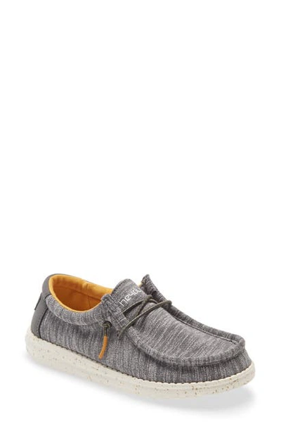 Hey Dude Wally Moc Toe Sneaker In Taupe
