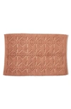 Coyuchi Mosaic Canyon Organic Cotton Bath Mat In Adobe W/undyed