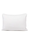 Coyuchi Cascade Matelasse Organic Cotton Sham In Alpine White
