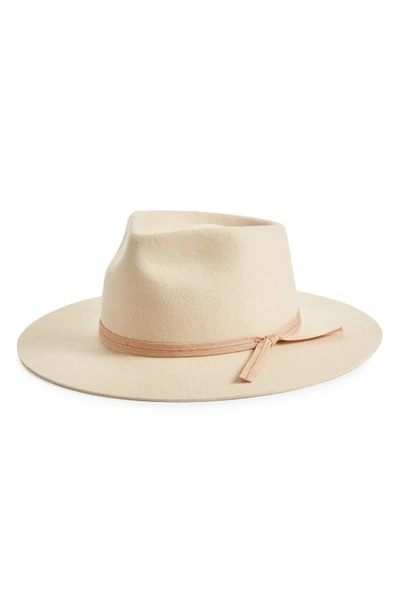 Lack Of Color Zulu Wool Fedora In Ivory