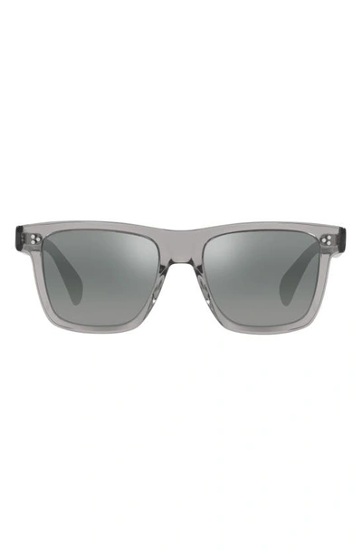 Oliver Peoples Men's Casian Gradient-lens Rectangle Sunglasses In Grey