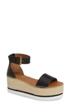 SEE BY CHLOÉ GLYN PLATFORM ESPADRILLE SANDAL,SB32201A-09009