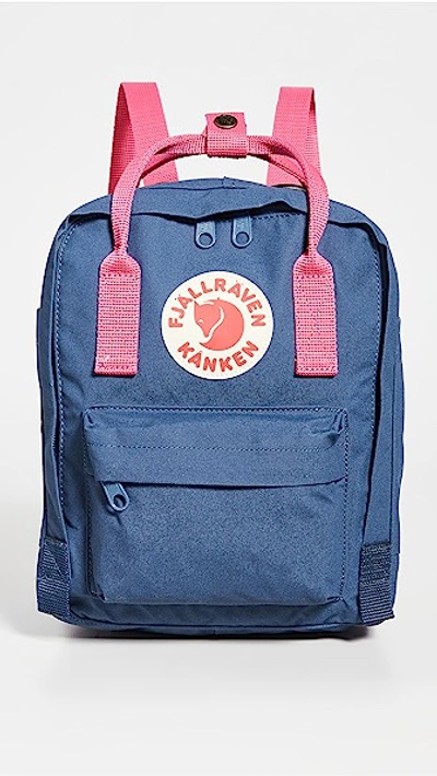 Fjall Raven Kanken Mini Backpack In Royal Blue-flamingo Pink