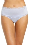 CALVIN KLEIN SCALLOP LACE TRIM HIGH WAIST THONG,QD3776