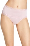 CALVIN KLEIN SCALLOP LACE TRIM HIGH WAIST THONG,QD3776