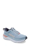 Hoka Blue Bondi 7 Sneakers In Blue Fog / Ombre Blue