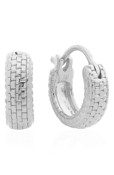 Monica Vinader X Doina Silver Huggie Hoop Earrings