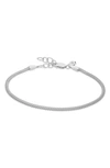 Monica Vinader X Doina Silver Fine Chain Bracelet In Silver
