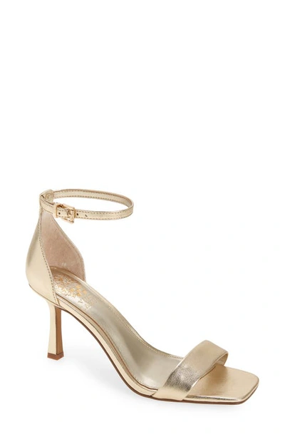 Vince Camuto Enella Ankle Strap Sandal In Gold 03