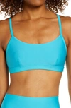 Alo Yoga Airlift Intrigue Bra Top In Ocean Teal