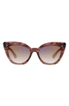 Oliver Peoples Laiya 55mm Gradient Butterfly Sunglasses In Red