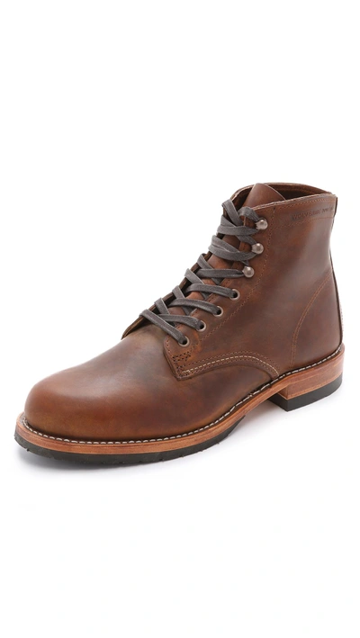 Wolverine 1000 Mile Evans Boots In Brown