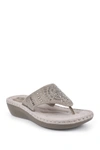 CLIFFS BY WHITE MOUNTAIN CIENNA THONG COMFORT SANDAL,190748522831