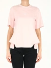 Stella Mccartney T-shirt With Logo Print In Pink