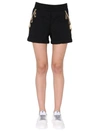 Moschino Couture Smile Quilted Bermuda In Black