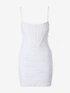 ALEXANDER WANG ALEXANDER WANG RUCHED CORSET MINI DRESS