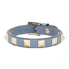 Valentino Garavani Rockstud Leather Belt Bracelet In Niagara