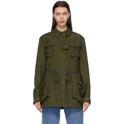 Moncler Genius 1 Moncler Jw Anderson Khaki Field Jacket In Green
