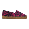 Saint Laurent Leopard Print Espadrilles In Pink