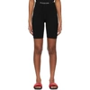 ALEXANDER WANG T BLACK LOGO BIKE SHORTS