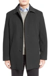 Cole Haan Italian Wool Blend Overcoat In Charcoal