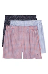 POLO RALPH LAUREN 3-PACK ASSORTED WOVEN BOXERS,RCWBS32XK