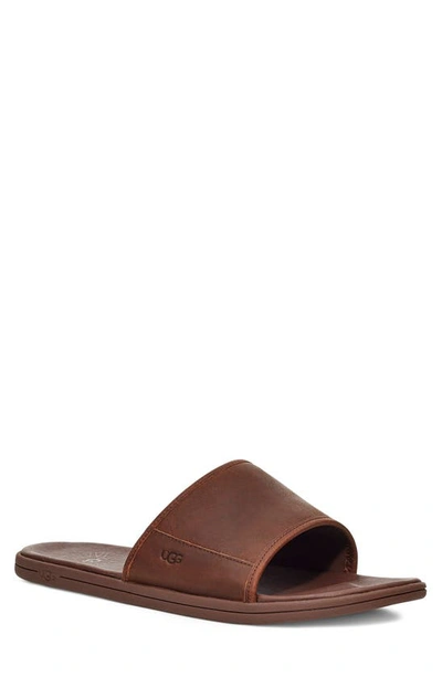 Ugg Seaside Slide Sandal In Lage Leather