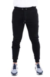 Maceoo Blueside Black Joggers In Black