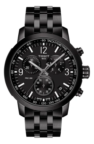 Tissot Prc 200 Chronograph Quartz Black Dial Mens Watch T114.417.33.057.00