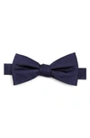 CUFFLINKS, INC SOLID SILK BOW TIE,OB-NVSK-BT