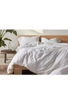 COYUCHI CRINKLED ORGANIC COTTON PERCALE DUVET COVER,1023594