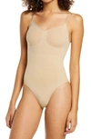 Skims Seamless Sculpt' Sculpting Bodysuit With Snaps In Sand