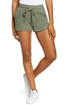 Bella+canvas Sueded Sweat Shorts In Military Green
