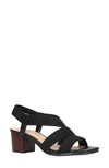 Bella Vita Jodi Sandal In Black Fabric