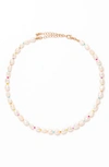 PETIT MOMENTS RAINBOW FRESHWATER PEARL NECKLACE,FN0140