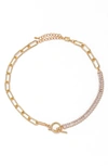 PETIT MOMENTS DEMIE CRYSTAL CHAIN NECKLACE,N0040G